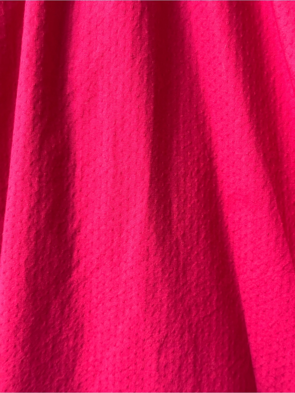 LOFT Pink Cotton Ruffle Blouse L Open Back Black Bow Tie Fuchsia Textured Top - Picture 5 of 11
